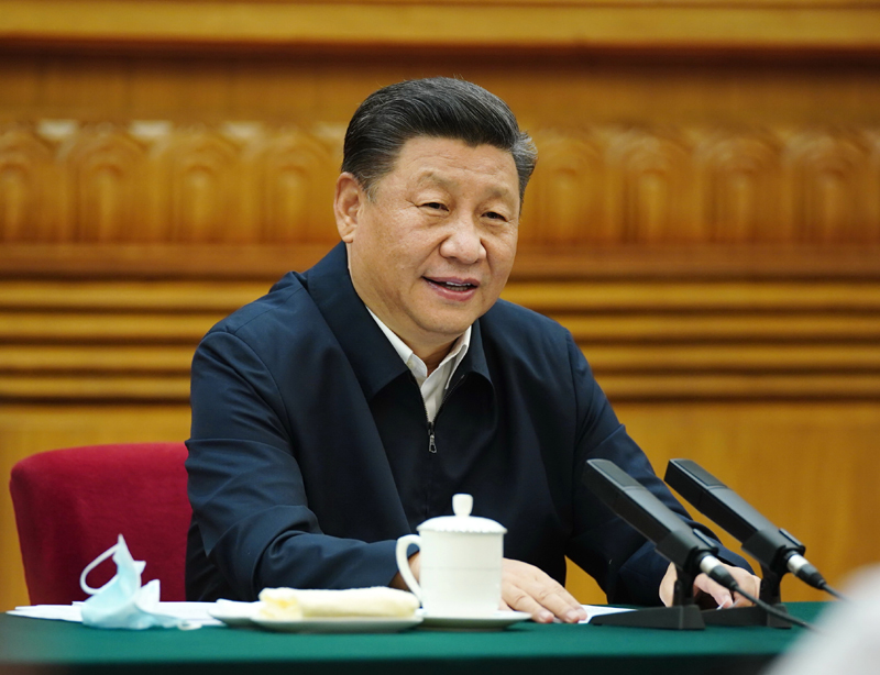 7月21日，中共中央總書記、國家主席、中央軍委主席習近平在京主持召開企業(yè)家座談會并發(fā)表重要講話。新華社記者 鞠鵬 攝